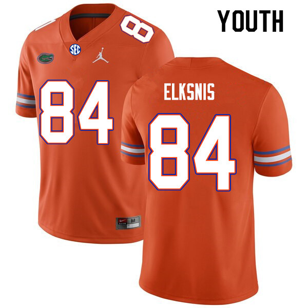 Youth #84 Nick Elksnis Florida Gators College Football Jerseys Sale-Orange